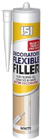 Flexible Decorators Filler for Filling All Cracks & Gaps Before Decorating, White, 280ml (151 Filler)
