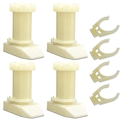 Plinth Furniture Feet Levelling Foot, Plastic Adjustable Cabinet Legs, Cupboard Foot Leg Replacement, for Kick Board Clips Kitchen Bathroom Table Chair(Color:4pc,Size:12-16 cm)