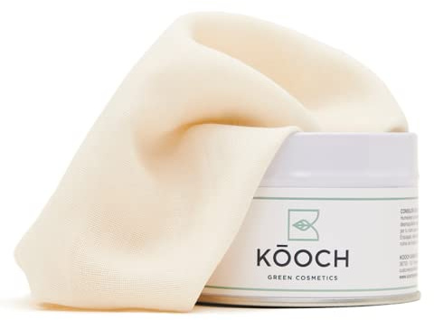 Kooch Pack 3 Muselinas Desmaquillante Facial Reutilizable Algodón Orgánico | Limpieza Facial mujer | Toallitas desmaquillantes Lavables Piel Sensible | Regalo Ecológico