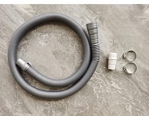 Waschmaschine Ablaufschlauch Verlängerungsrohr Universal Extender Wellenrad Universal Adapter Waschbecken Gummischlauch PVC Rohr-1m Schlauchadapter