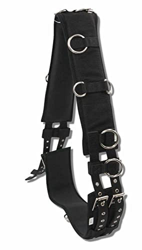 AMKA Longiergurt PRO mit Ringen, pflegeleichtes Nylon, weiches Neopren 057/020