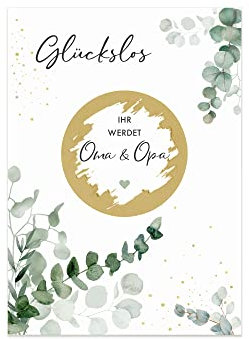 renna deluxe MIMI und ANTON Rubbelkarte Wir bekommen ein Baby | Schwangerschaft verkünden Baby ankündigen mit Rubbellos-Karte
