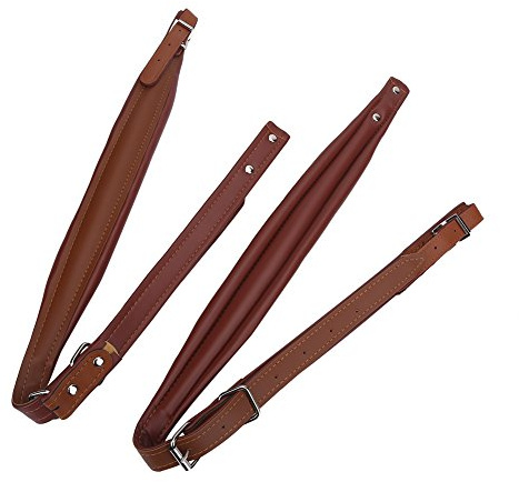 Akkordeon-Schultergurte, Akkordeon-Schultergurt, Mehrfarbig, Verstellbare Schultergurte für 16–120 Bass-Akkordeon (Braun)