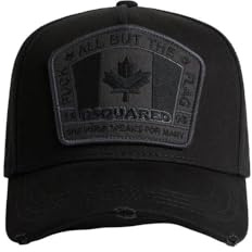 Dsquared 2 Kanadische Flagge Logo Cap Navy, M436 Schwarz, Einheitsgröße