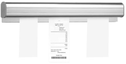 Fukamou Bonhalter, 30cm/40cn/50cm Catering Bonschiene Notizleiste Klemmleiste, Aluminiumlegierung Bonleiste Für Bar Büro Bestellung Ticket.