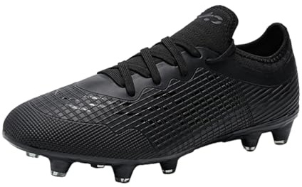 Mateju Kids Football Boots Non Slip, Teenager Solid Colour Football Shoes Resistant Turf Kids Spikes Shoes Breathable Outdoor Training Soccer Shoes