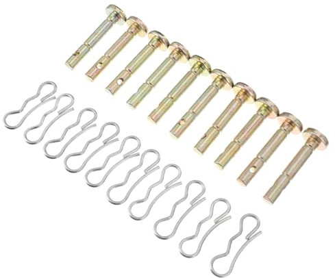 BESPORTBLE Kit Da Perni Di Taglio e Coppiglie in Metallo Ricambi Sicurezza Per Spazzaneve e Soffiatori Neve Accessorio Essenziale Per Funzionamento Sicuro Stagionale