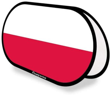 Supporto pubblicitario ovale Bandiera della Polonia 70x120cm