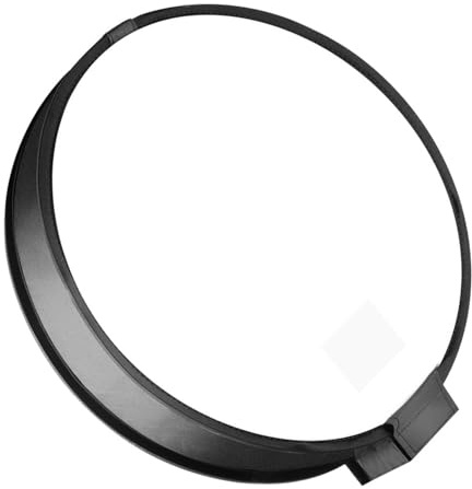 Difusor Reflector de Flash de Cámara 40cm Negro de Poliéster | 1 Juego Plegable, para Lámpara de Fotografía, Uso en Grabación de Vídeo, Formato Redondo