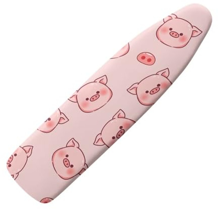 SEANATIVE Universal-Bügelbrettbezug und -polster, niedliches rosa Schweine-Druck, Ersatzbezug, extra breit, dicke Polsterung, Bügelbrettbezug, waschbarer Stoff