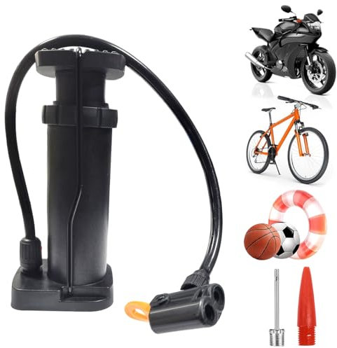 Ruayia Fahrradpumpe Alle ventile für AV/DV/SV, Luftpumpe Fahrrad pumpe Luft Standpumpe Geeignet für MTB Trekkingräder Kinderräder Bälle