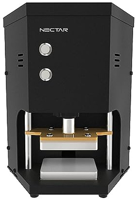 NECTAR Hex Press | Electric Rosin Press Kit + 2 Year Warranty | 1.5 Ton Automatic Press with Electrically Controlled Plates, LED Display, Timer and Accessories