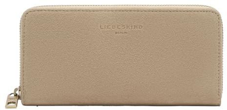 LIEBESKIND Berlin Suede Gigi Ziparound Wallet Beige