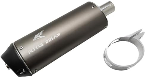 Dreammotion Réducteur de bruit d'échappement silencieux pour moto tout-terrain 125 cc, 140 cc, 150 cc, 160 cc, 190 cc(28mm)
