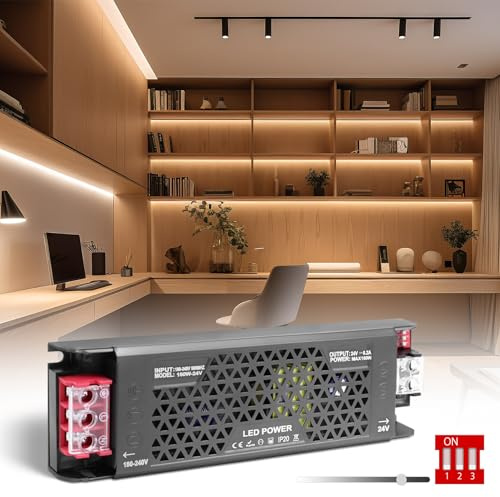 SUCIKORIO 12V Netzteil LED Trafo 150W Dimmbar LED Transformator 230V auf 12 Volt 150W 12,5A Schlank Konstante Spannung Led Treiber Netzteil 12V Ultra Dünn Niedervolttrafo für Leds Streifen, Lampen