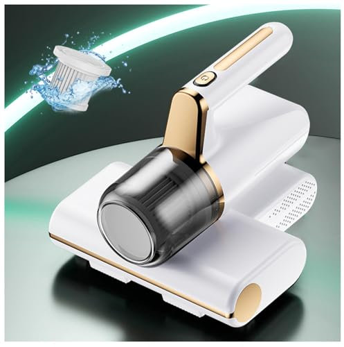 BesBet Aspiradora para Sofas Y Colchones, Elimina El 99,9% De AléRgenos Y áCaros del Polvo Aspiradora Sofa VibracióN De Alta Frecuencia, IluminacióN Ultravioleta Aspirador Sofa,White