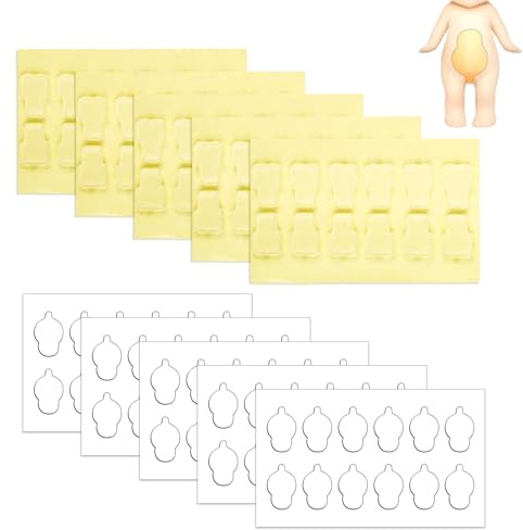 120pcs Adhesive Tapes for Sonny Baby, Double Sided Clear Adhesive Pads Mini Figure Clear Glue Sticky Putty Replacement for Sonny Angel Doll