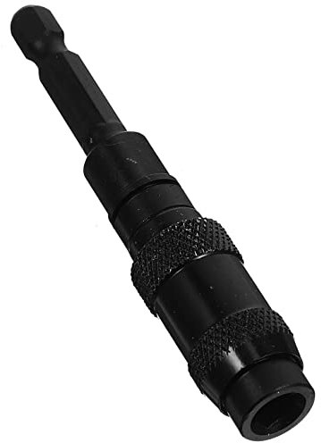 UKCOCO Magnetic Pivot Drill Bit Holder 6.35mm Hex Quick-Release Extension Rod, Adjustable Swiveling Screwdriver Bit Extension, Black, for Drills and Electric Screwdrivers in Tight Spaces