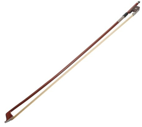 Brauner Violoncello Bogen 1/4 aus Brasilholz und Rosshaar | Anfänger und Schüler, Sauberer Ton, Ausgewogenes Spielgefühl, Cello Zubehör und Instrumentenzubehör