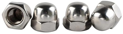 4 Pack M10x1.25 Acorn Nuts Kompatibel mit Motorräder ATVs Dirt Bikes und ähnliche Fahrzeuge