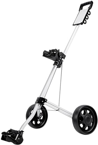 Hellery Golf Trolley, Faltbar, Tragbar, mit 2 Rädern, Ideal für Golf, Sandkästen Und Sport Im Freien.