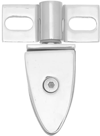 HYTROVE Heavy Duty Stainless Steel Glass Shower Door Pivot Hinge Clamp with Top and Bottom Glass Clamp Hinges for Easy Installation in Compact Bathrooms and Corner Shower Setups