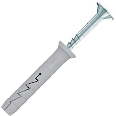 M8 Tasselli a Battere, Fissaggio a Percussione, Tassello 8x80mm con Chiodo Vite 4.9x85mm Tassello a Battuta, Vite a Chiodo Premontata per Muratura Calcestruzzo, Pietra, Mattone, Blocco (100 pezzi)