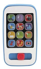 Fisher-Price Lernspaß Musikspielzeug für Babys und Kleinkinder Smartphone mit Lichtern für Kinder ab 6 Monaten, grau, deutsche Version, HXB89