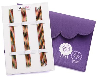 KnitPro Symfonie Nadelspiele Set 6 (15cm) | 6 Stärken (2mm bis 3,25mm)