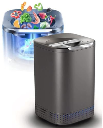 Poubelle à compost intelligente de 2,5 L, composteur électrique pour déchets de cuisine, transformez les déchets en compost avec un seul bouton, pour appartement et maison