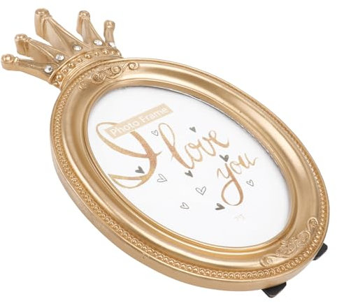 MAGICLULU 1stück Europäischer Retro Stil Foto Mit Krone Goldene Verzierungen Kreative Tischdekoration Für Zuhause -b Für Erinnerungsfotos Und