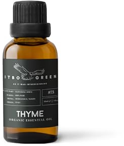Ätherisches Thymianöl aus biologischem Thymian, reines ätherisches Öl für Diffusor, Bio-Aromatherapie-Öl, spirituelles Erwachen, Kraftschub und Selbstvertrauen, erfrischendes Aroma-Diffusoröl, Badeöl,