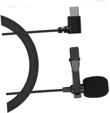 BESTonZON 1pezzi Microfono Lavalier Mini Cablato Type-c Per Registrazione Clip Smartphone e Tablet Microfono Bavero Riduzione Del Per Live Streaming e Interviste