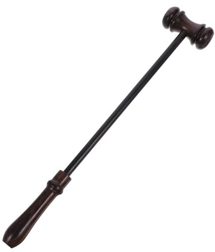 DIYEAH Solider Holzrichterhammer Für Auktionen Und Gerichte Handlicher Holzhammer Aus Massivem Holz Langlebiger Auktionshammer Für Richter Anwälte Und Juristische Rollenspiele