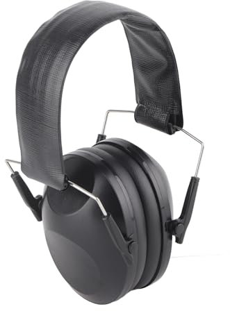 Brrnoo Ohrenschützer, Lärmschutz-Ohrenschützer, Gehörschutz mit Schwamm für Schützen, Jäger und Arbeiter, die in Lauter Umgebung Arbeiten (BLACK)