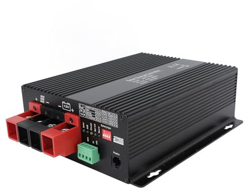 YWBL-WH Batería Eficiente del Controlador de Cargador Solar MPPT: Protección de Sobrecalentamiento para Panel Solar 12V - Aplicable para Baterías de Fosfato de Hierro de Litio AGM en Gel