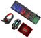 SEWACC Ensemble Clavier-Souris de Jeu Rétroéclairé Casque et Tapis de Souris Accessoires de Bureau pour Gamers Ergonomique et Pratique Compatible Ordinateur Portable et Pc Noir et RGB
