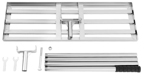 30 x 10 Stainless Steel Lawn Yard Leveling Tool Landscape Gardening Leveler per prati in cortili, giardini, pascoli, campi da golf, campi da gioco, campi da calcio e altri luoghi, a forma di U