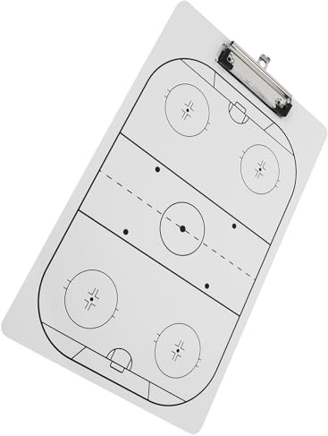Veemoon Tablero Táctico de Hockey sobre Hielo Ligero y Compacto, Pizarra Borrable en Seco para Entrenadores, Herramienta Portátil para Estrategias en Deportes de Equipo