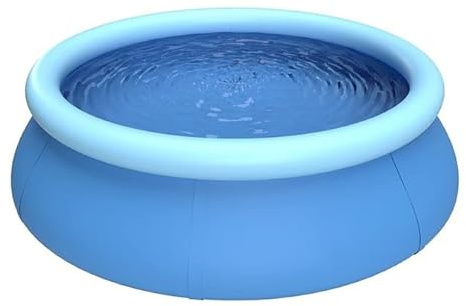 rightclick Inflatable Swimming Pool | Outdoor Family Garden Swimming Pool | Inflatable Paddling Pools for Kids Toddlers Adults | Fast Set Ground Swimming Pool & Large Round Summer Pool. (10ft)
