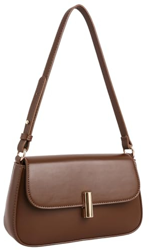 Travistar Handtasche Damen Klein Elegant Schultertasche Damen PU Leder Hobo Bag Y2k Tasche mit Reißverschluss für Teenager Mädchen