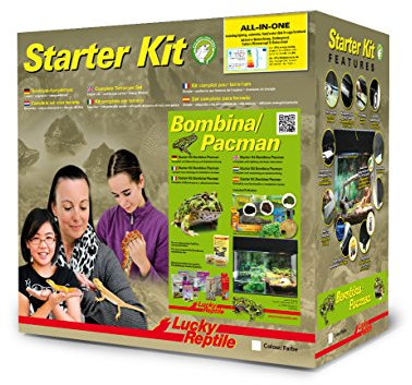 Lucky Reptile Starter Kit Bombina/Pacman, Farbe:Schwarz, Terrarienmaße (B/T/H):50 x 28 x 40 cm