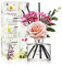 Cocod'or [COCODOR/Lovely Peony] Reed diffuser oil 200ml with Rose, Eucalyptus and Preserved Flower sticks. Best for Home, Kitchen, Bathroom. Diffusers with Sticks