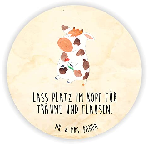 Mr. & Mrs. Panda Magnet Kuh - Geschenk, Magie, Hof, Kühlschrankmagnet, zettelhalter, Bauernhof, für magnettafel, Kühe, kühlschrank, Milchkuh, Spruch, pinwand