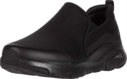 Skechers Men's Arch Fit Banlin Trainers,Black Mesh/Black Synthetic/Trim,9 UK