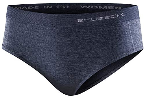 BRUBECK Sous-vêtements fonctionnels en laine mérinos pour femme | Hipster respirant | Culotte hanche | Culotte respirante pour femme | Sous-vêtements pour femme | 39 % mérinos | Taille L