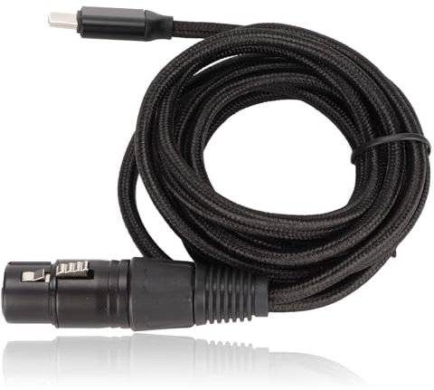 Dpofirs USB C to XLR Female Cable, USB C Microphone Cable Type C to XLR Female Mic Link Studio Audio Cord for OS X Wins 98se 2000 XP Vista Wins7 Wins 8 (2m)