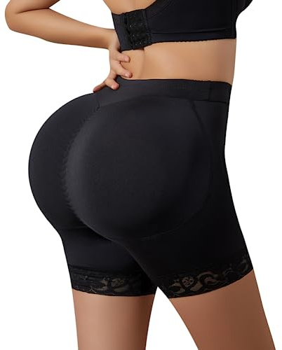 Bragas acolchadas más gruesas para mujer, moldeadoras de encaje, realzador de caderas, ropa interior falsa para levantamiento de glúteos