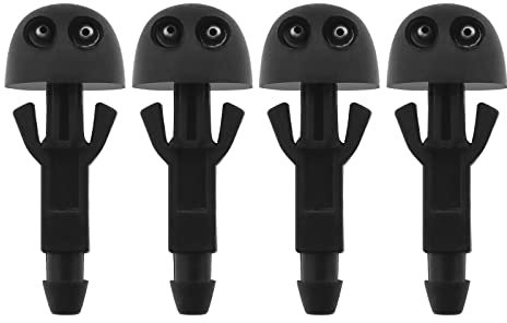 eMagTech 4 Stück Scheibenwaschdüsen, Scheibenwischer-Sprühdüsen, 6405W3, Kompatibel mit Peugeot, Kompatibel mit Citroen, Kompatibel mit Toyota