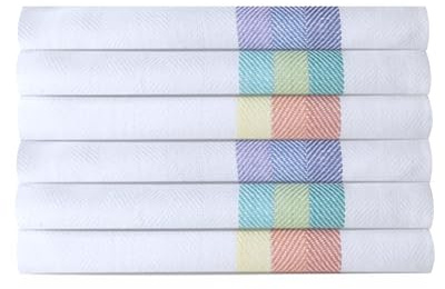 KRAFTER Set of 6 Tea Towels for Kitchen - Soft and Durable Kitchen Towel